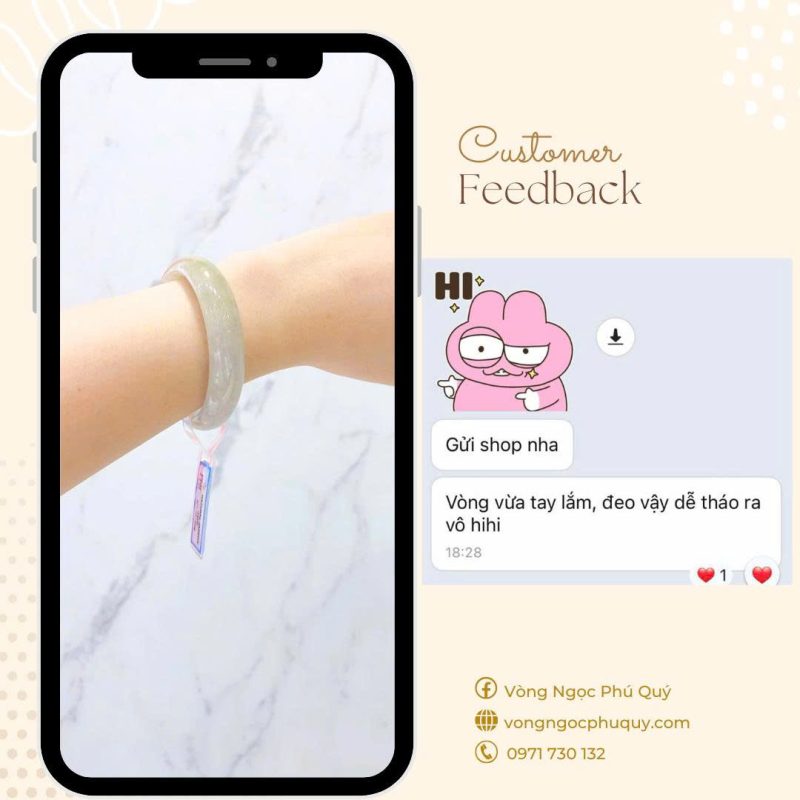 Feedback tại Vòng Ngọc Phú Quý